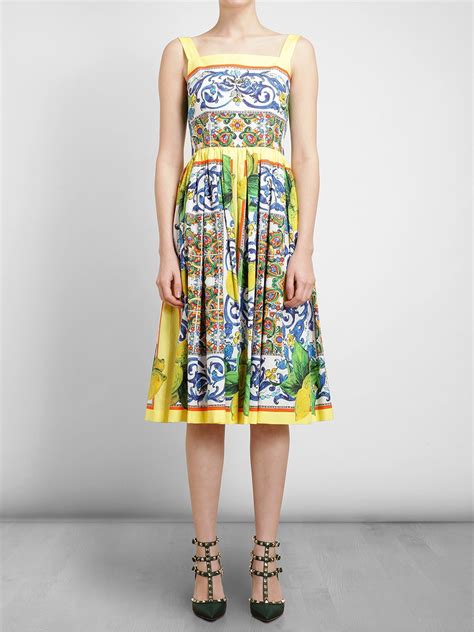 dolce gabbana tile dress|dolce and gabbana dresses 2022.